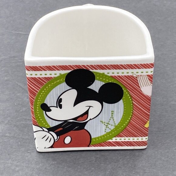 Disney Mugs Mickey And Minnie‎ Mouse Half Moon Set Of 2 Christmas 2011 - Picture 10 of 16